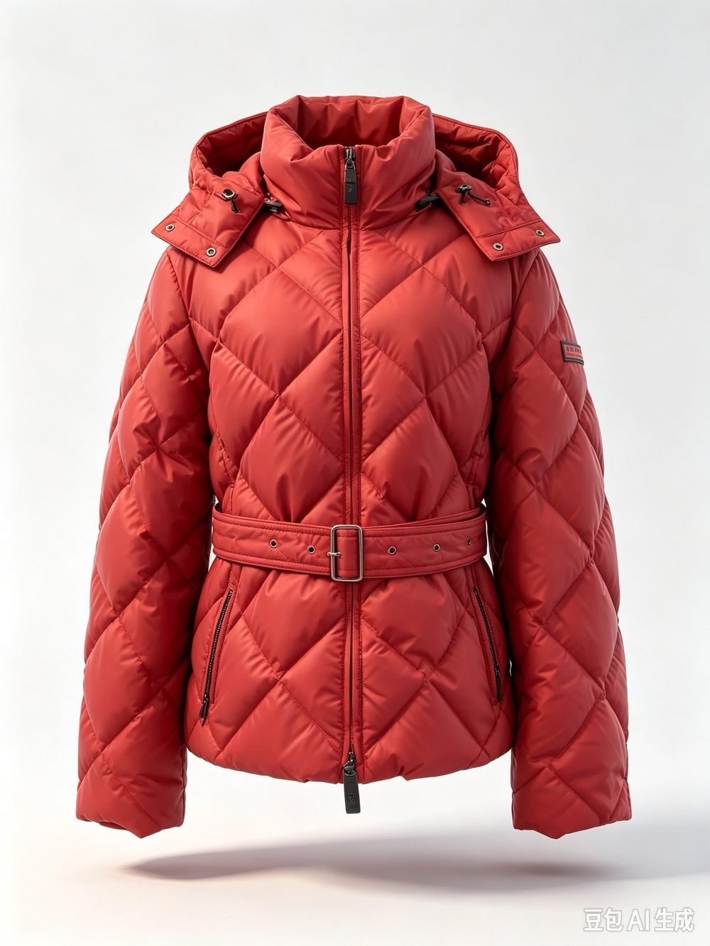 Burberry burgundy Quilted Down Puffer Jacket